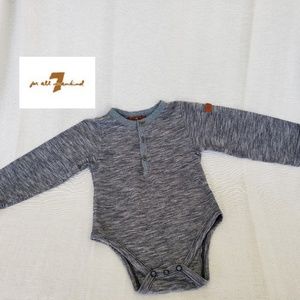 7 For All Man Kind Chambray Blue One Piece Size 18